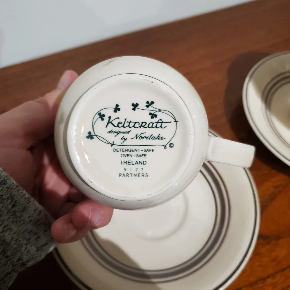 Keltcraft Noritake Ireland Partners  Cup And Saucer Sets 9127‎